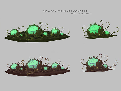 NON-TOXIC PLANTS concept game game design gameart illustration plant concept plant illustration