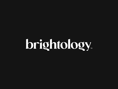 Brightology Logo Concept brand branding bright design light logo typography vector