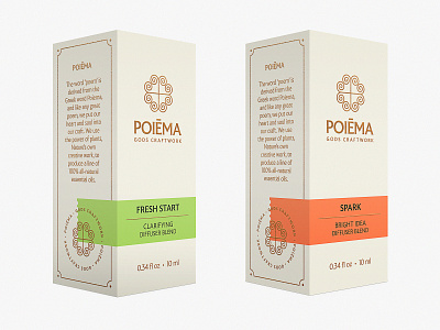 Poiēma Diffuser Collection aromatherapy brand branding design diffuser essential oil essential oils packaging poiema