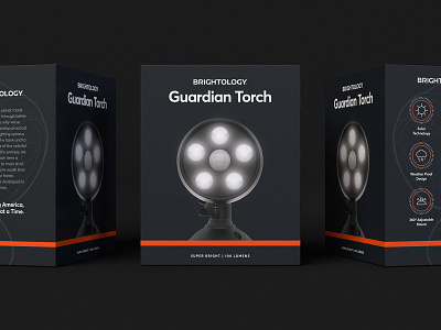 Guardian Torch by Brightology brand branding design lighting lights packaging security tech technology