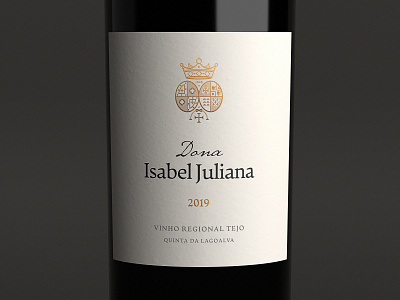 Dona Isabel Juliana Wine Label brand branding design logo packaging typography wine wine label wine packaging winery