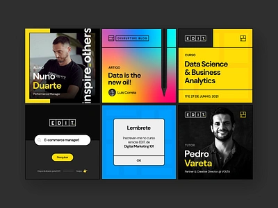 EDIT. Instagram Feed brand branding design digital digital school edit feed instagram instagram feed portugal post posts school social social media web