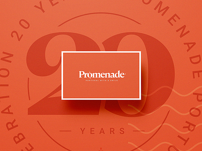 Promenade Branding branding business card orange promenade
