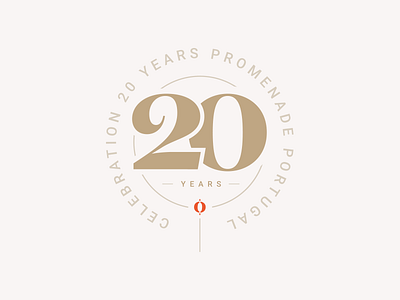 20 Years Promenade Badge 20 years branding promenade travel