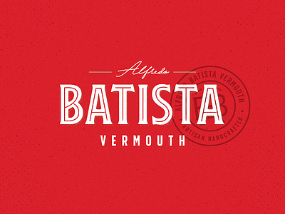Batista Vermouth Rosso Identity brand branding drink logo packaging spirits vermouth