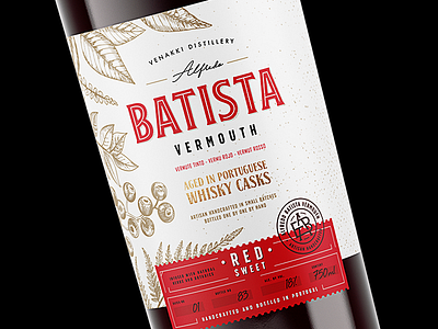 Batista Vermouth Rosso Packaging