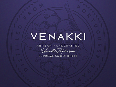 Venakki Mixology branding design logo spirits vector