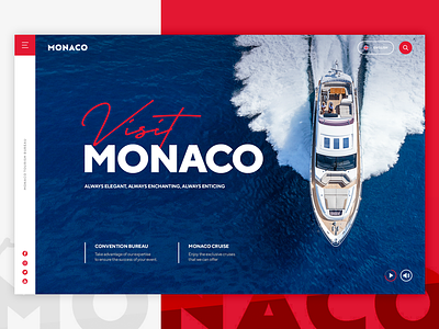Visit Monaco design monaco ui ux web website yatch