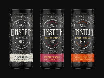 Einstein, Energy Drink Packaging brand branding can design energy energy drink logo packaging typography