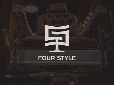 Fourstyle Salon Logo Design blace brand designer branding charithdesign design logo