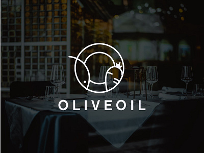 Olive Oil Fine Dine Restaurant Logo Design. brand designer charithdesign design flat icon illustration logo type typography vector