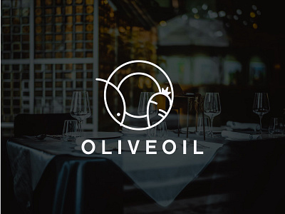 Olive Oil Fine Dine Restaurant Logo Design.