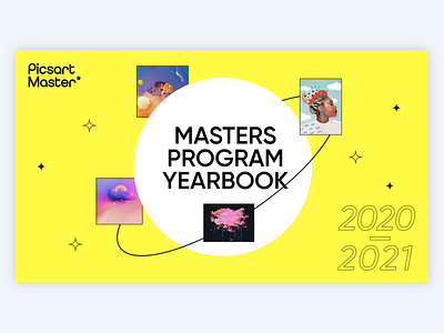 Digital Picsart Masters Yearbook 2021 book collage editorial graphic graphic design piscart typography