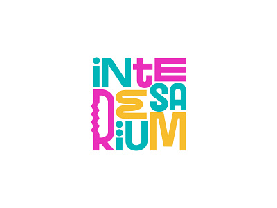 interesarium logo branding design identity lettering logo typography