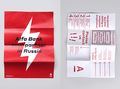 Alfa Bank poster-leaflet graphicdesign print design typography