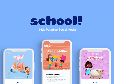 Kid's paradise social media designs app appdesign design social media design ui uiux ux
