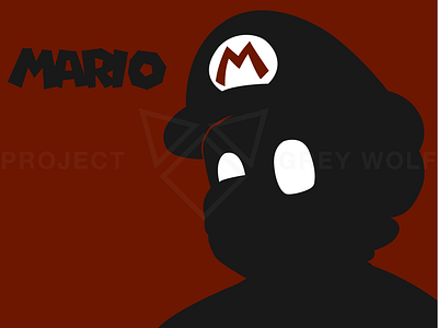 Minimalistic Mario graphic design illustrator logo logo design minimalism minimalist minimalistic nintendo video games