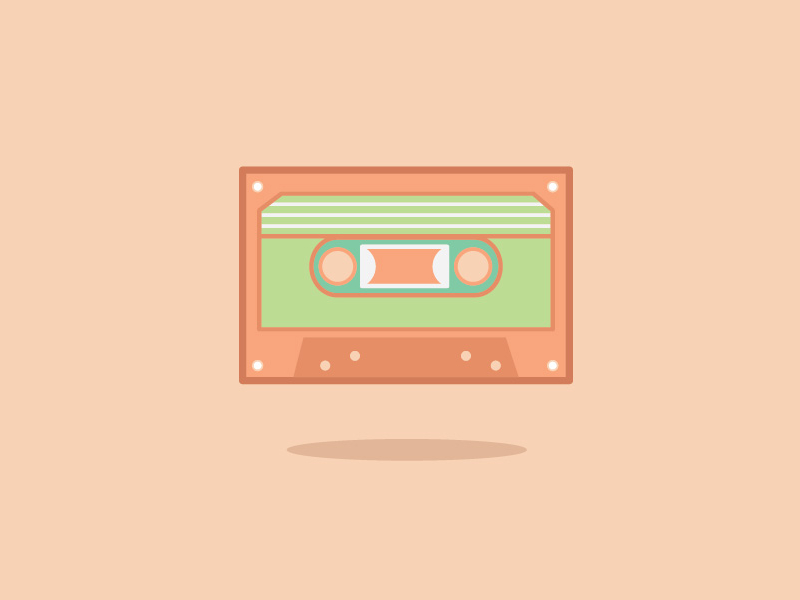 Cassette by Anna Lupean on Dribbble