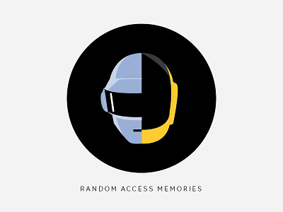 Daft Punk daft punk helmet illustration random access memories