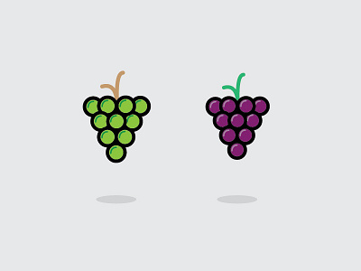 Grapes border fruit grapes green illustration purple red shadow white wine