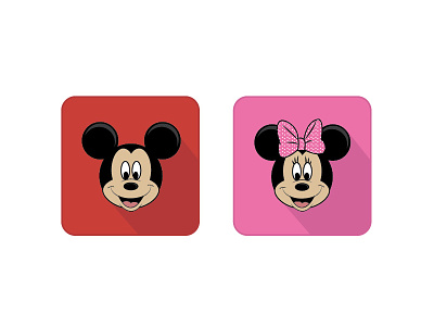 The Mice cartoon characters disney disneyland illustration mickey mouse minnie mouse