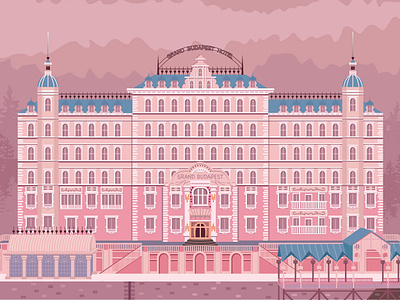 The Grand Budapest Hotel 插图 设计