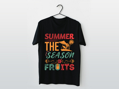 SUMMER-THE SEASON OF FRUITS T-SHIRT DESIGN