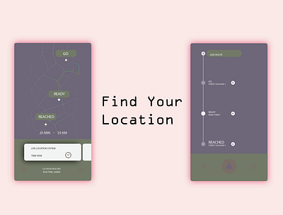 Find Your Location design doctor strange location app navigation nevigation ui ui designer ui ux design uiux user interface vector