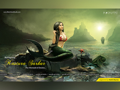 Digital Art - Kastura Sarkar The Mermaid