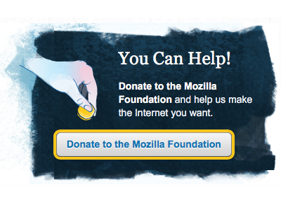 Mozilla Foundation Donation Banner