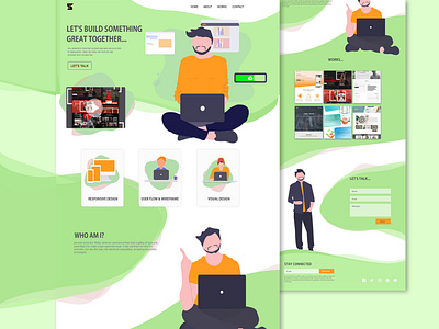 Portfolio~Web Designer illustration portfolio responsive ux web design