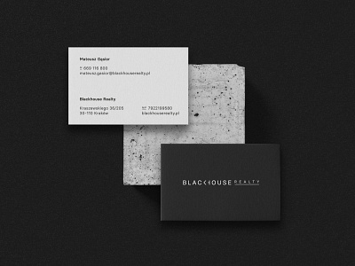 Blackhouse Realty | Real Estate branding business card company corporate identity design graphic graphicdesign print real estate real estate agency stationery typography visual identity