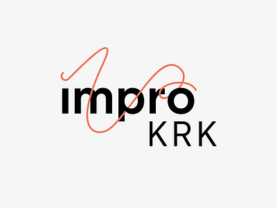 Impro KRK | Improvisational Theatre actor branding corporate identity design graphic graphicdesign improvisation improvisational logo logotype theatre typeface visual identity
