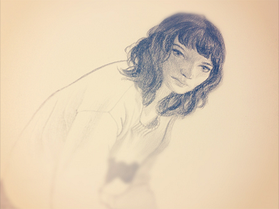 Work In Progress for Illustration girl illustration wip