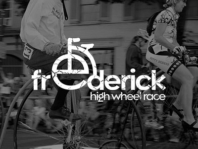 Frederick High Wheel Race Logo Concept branding design illustration illustration design illustrator minimal vector