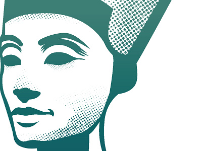 Nefertiti Portrait Illustration design illustration design illustrator pop art vector