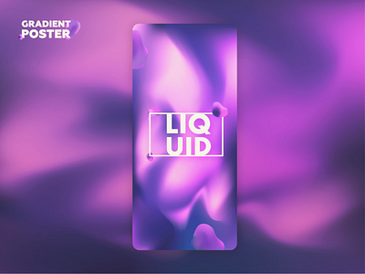 Liquid gradient poster blue cosmos gradient iphone liquid poster posterdesign smartphone space wallpaper