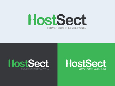 HostSect Logo branding design icon logo vector