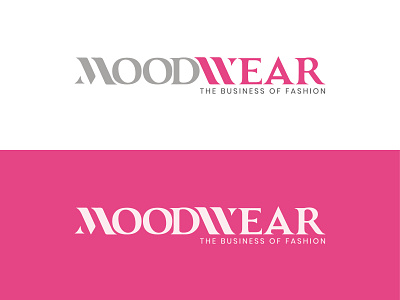 MoodWear Fashion Logo design flat icon illustration lettering logo minimal vector