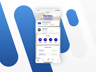 Redesign - Nordea Internet Bank - Mobile Web & iOS