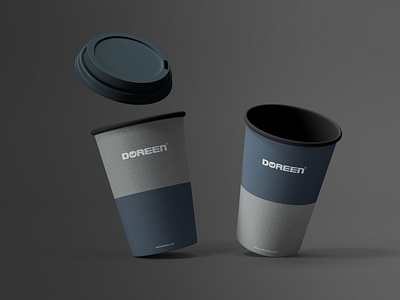 DOREEN | Re-Branding | Two Cups Mockup