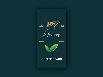 Al Mazraya | Coffee Beans Label Design branding coffee beans concept identity illustrator label design photoshop