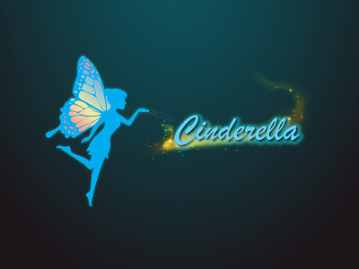 Cinderella design illustrator logo