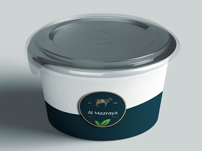 Al Mazraya Farms Ltd. | Yougurt Packaging al mazraya farms ltd. branding identity illustrator