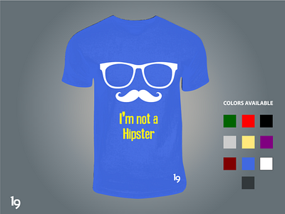 I'm not a Hipster branding design identity illustration illustrator t shirt typography vector