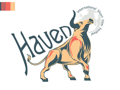 Haven International Short Film Festival branding design festival flat haven identity illustrator logo photoshop typography vector