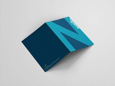 NabiTex | Bi-fold Brochure branding design flat identity illustrator lettering logo photoshop typography vector