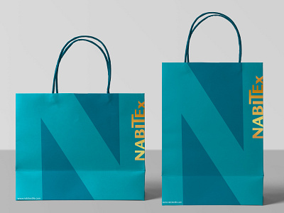 NabiTex | Paper Shopping Bags branding design foil stamped identity logo paper bag photoshop shopping bag vector