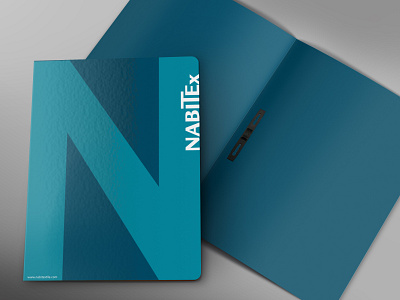 Front and Inside Folder Branding | NabiTex branding design folder design identity illustration illustrator photoshop