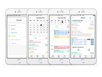 Helpilepsy App Redesign Sprint - Overall Screens android app ios mobile redesign sprint ui ux